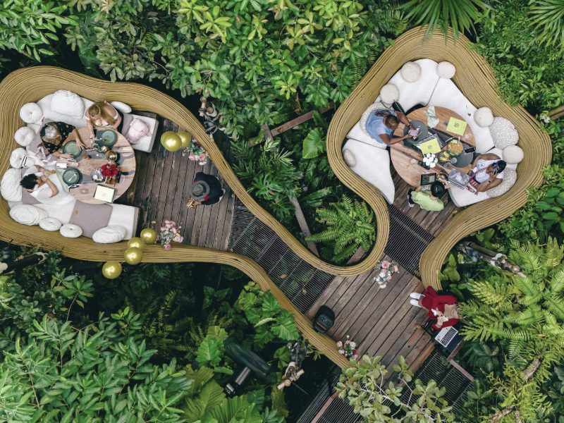 Jungle restaurant dining in Phuket