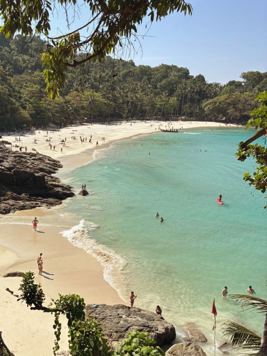 Freedom Beach seen from the headland above, Phuket